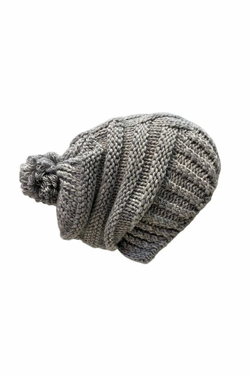 Stripe-Weave Beanie Hat VE515